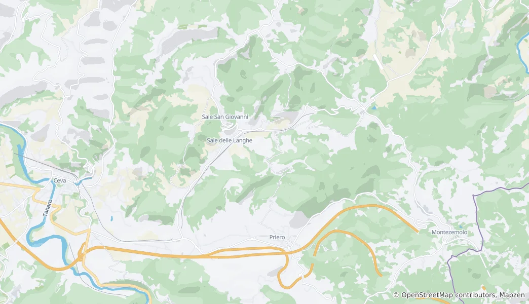 Karte von Sale delle Langhe