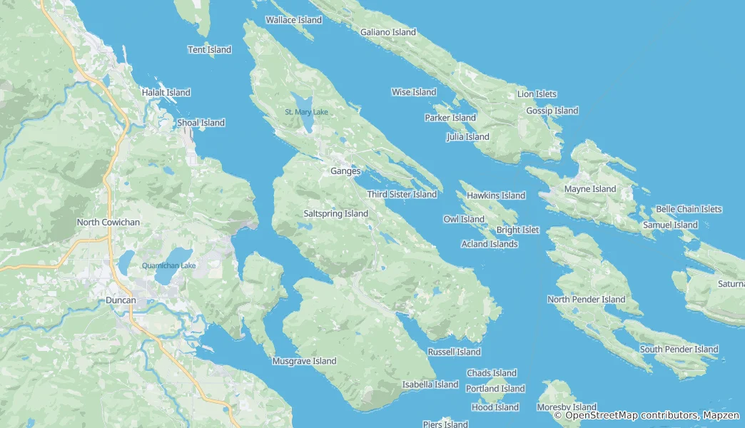 Saltspring Island 지도