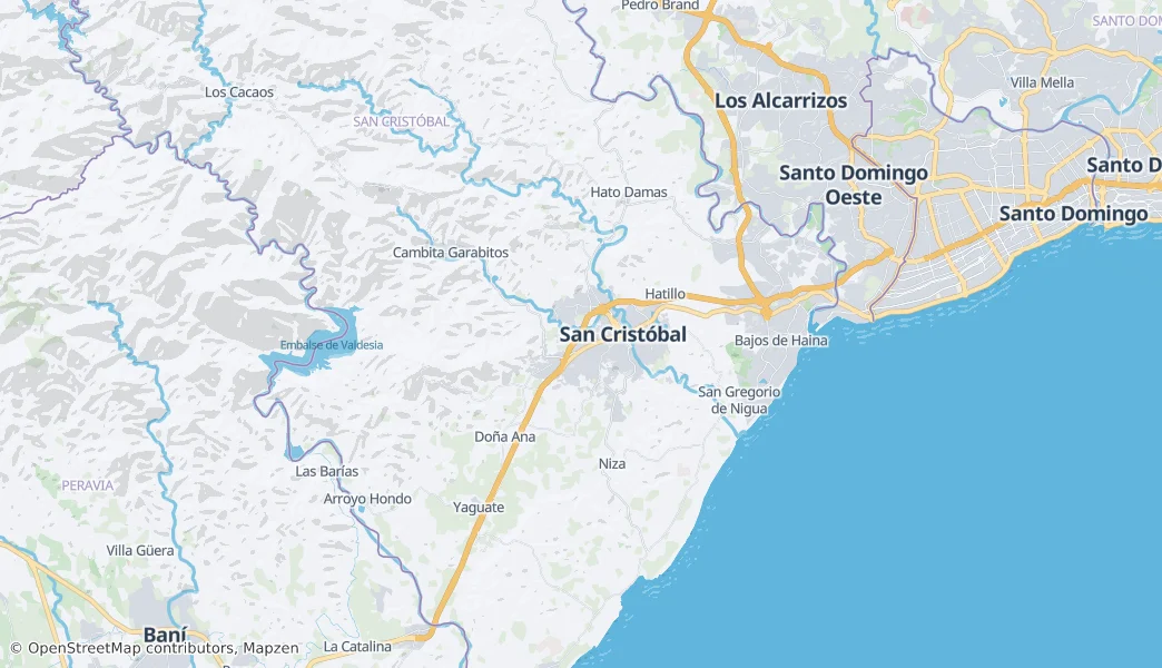 San Cristóbal — Map