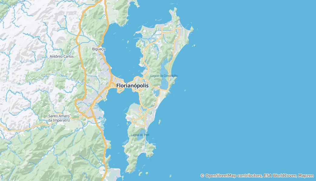 Mapa Santa Catarina