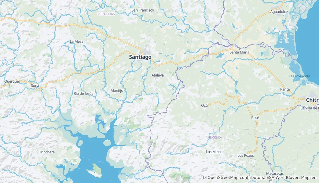 Map of Santiago