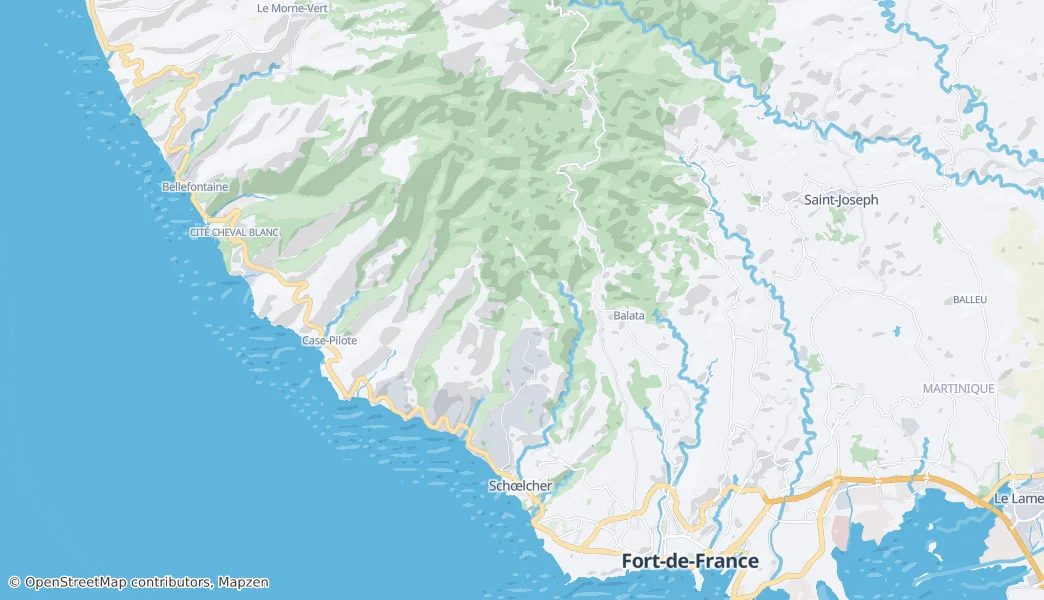 Schœlcher — Map