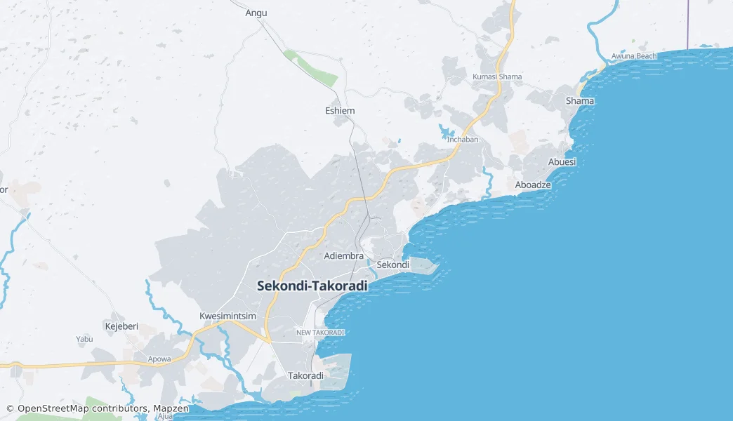 Sekondi Takoradi Metropolitan District — Map