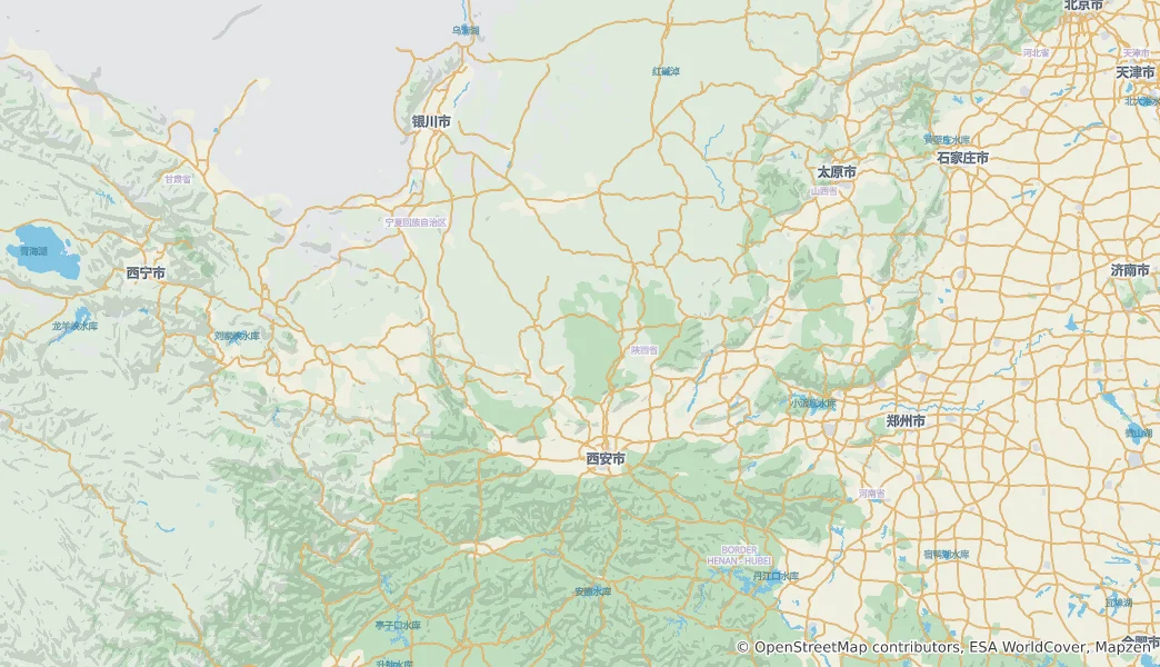 Map of Shaanxi Province