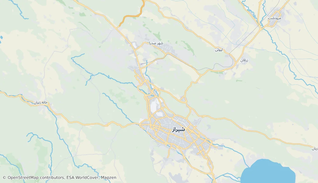 Shiraz — Map