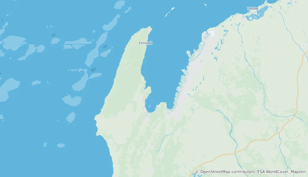Karte von Exmouth Shire