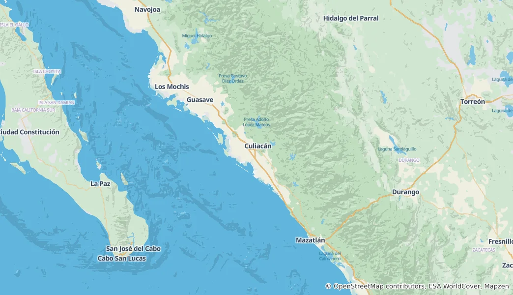 Mapa De Sinaloa