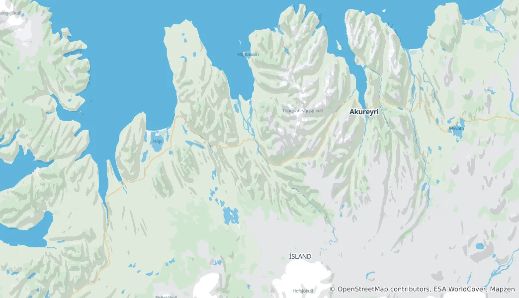 Mappa di Skagafjörður
