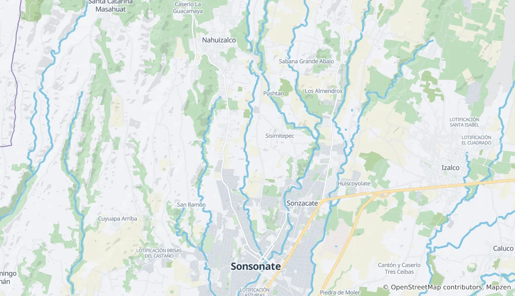 Map of Sonsonate