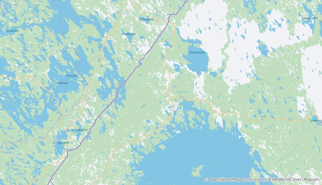 Carte de Raïon de Sortavala