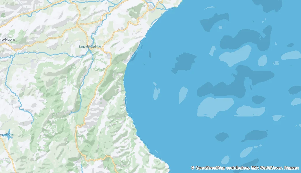 Mapa Gulf of Orosei