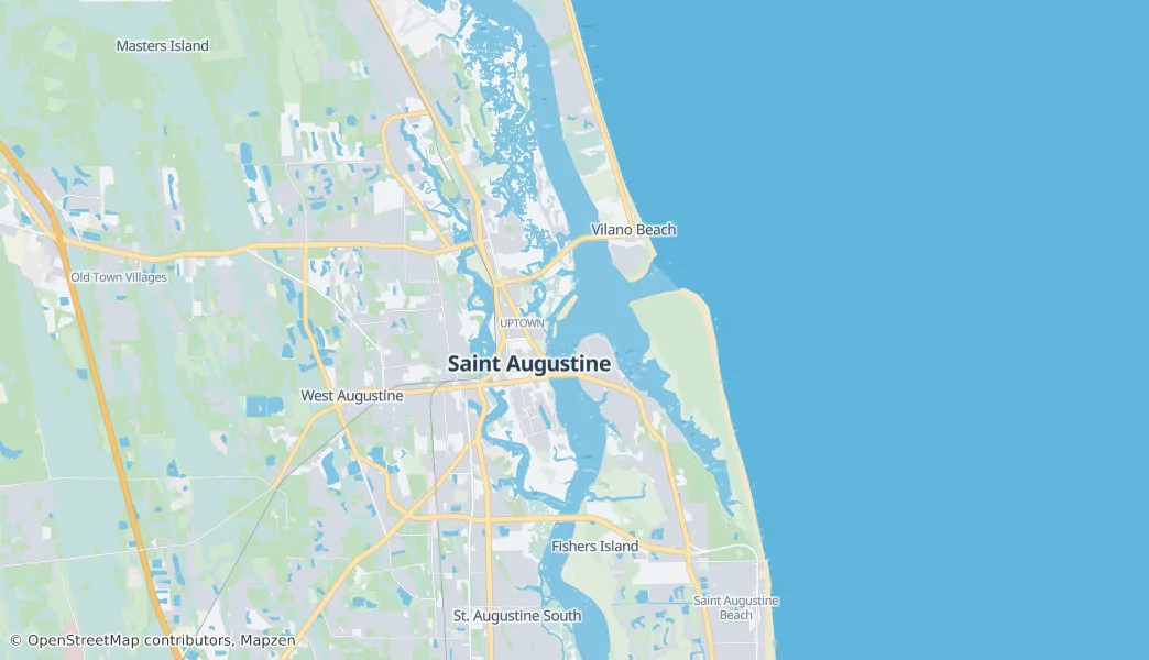 St. Augustine – Mapa