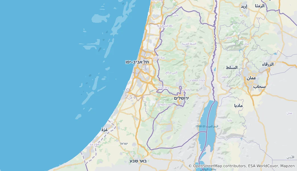 Map of Palestine