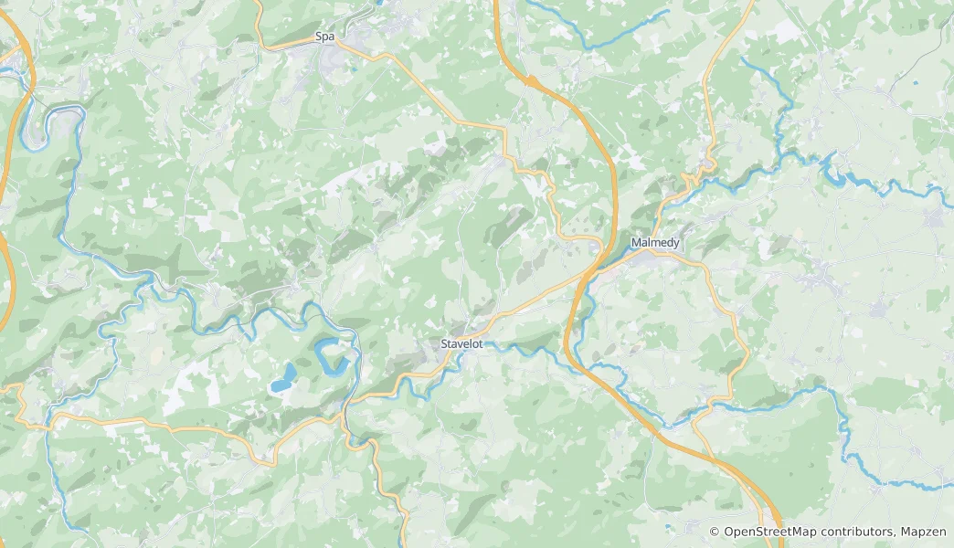 Map of Stavelot