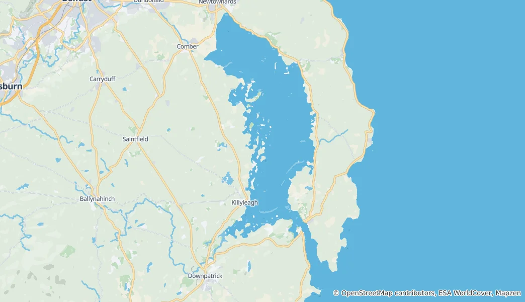 Mapa de Strangford Lough