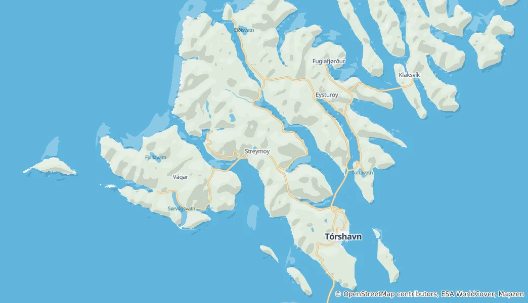 Mappa di Streymoy