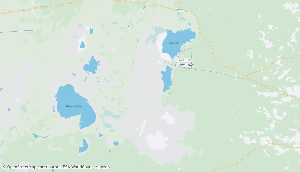 Sua Pan — Map