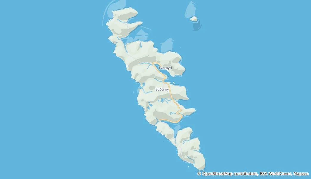 Mapa Suðuroy