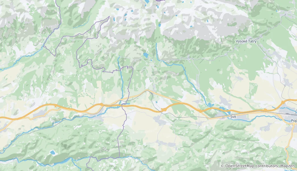 Карта Štrba