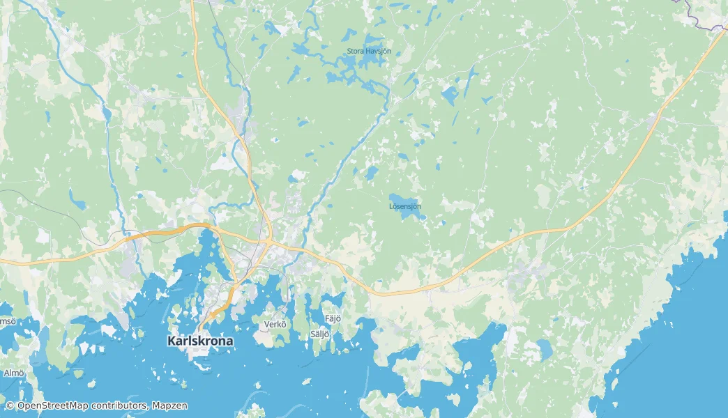 Kaart van Lösen