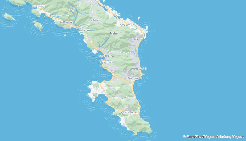 Mappa di East Mahe