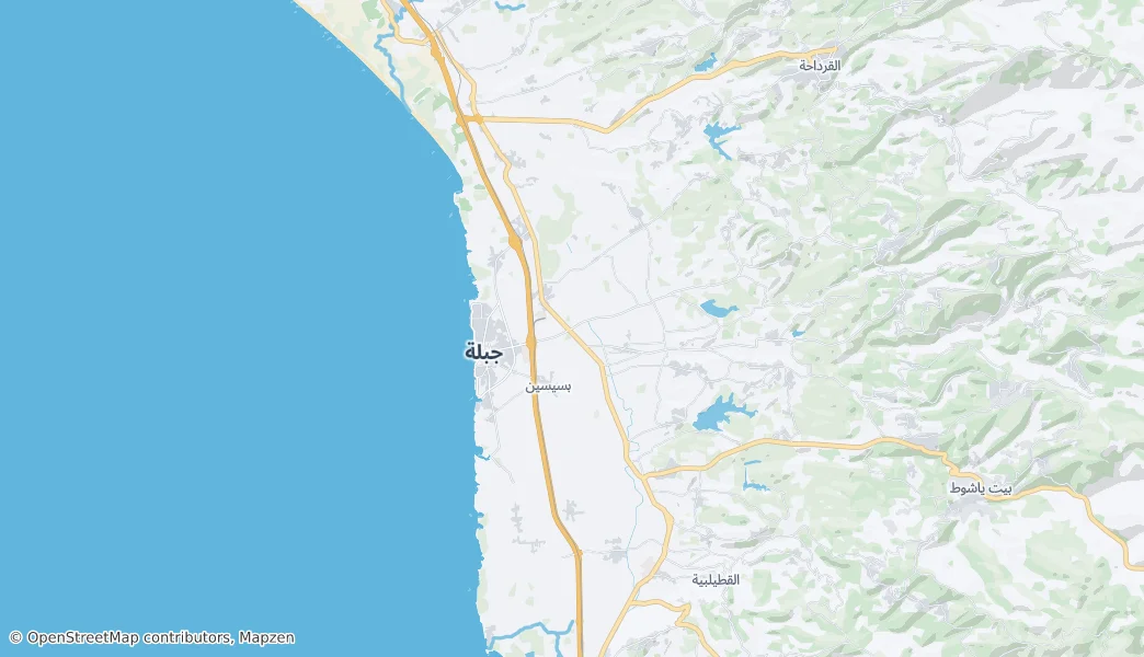 Jablah Subdistrict — mapa