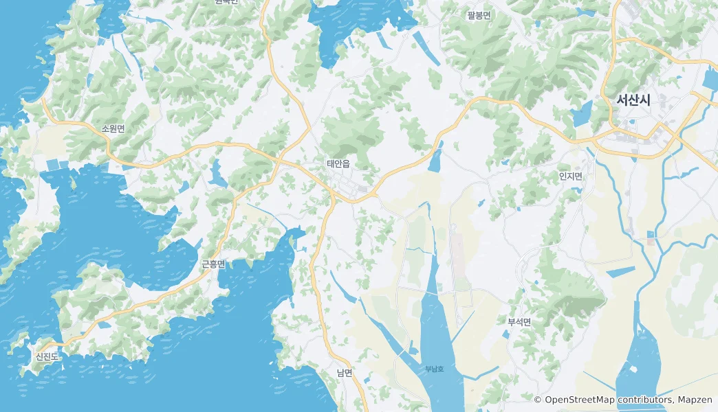 Mapa Taean-eup