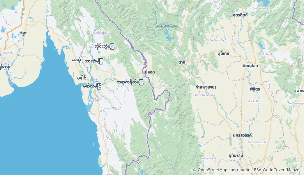 Mapa de Tak