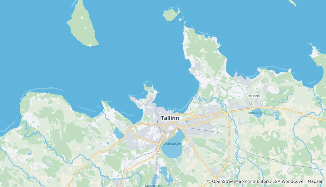 Map of Tallinn