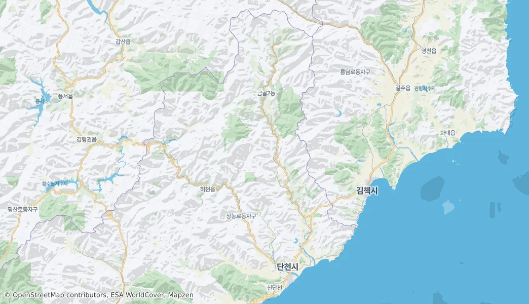 Tanchon City – Mapa