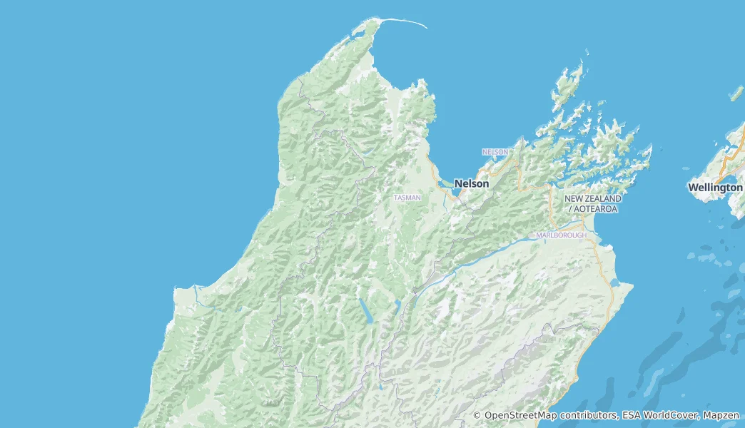 Map of Tasman District
