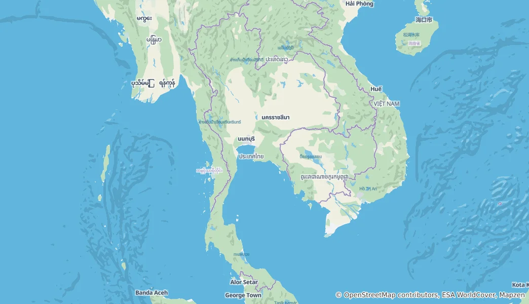 Map of Thailand