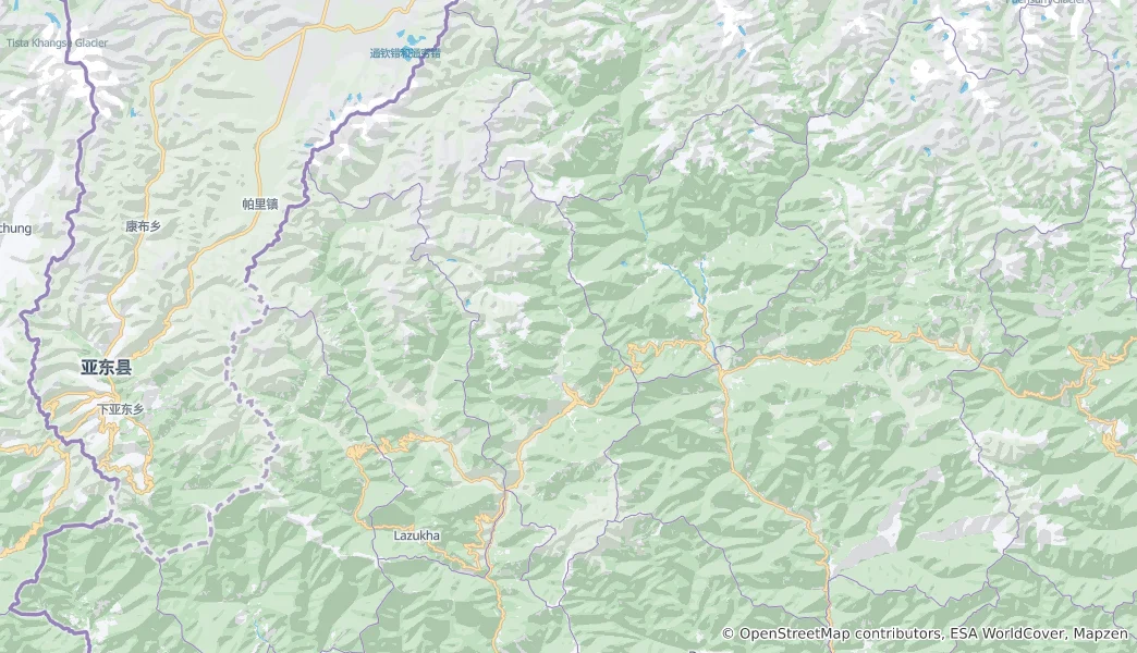 Térkép: Thimphu körzet