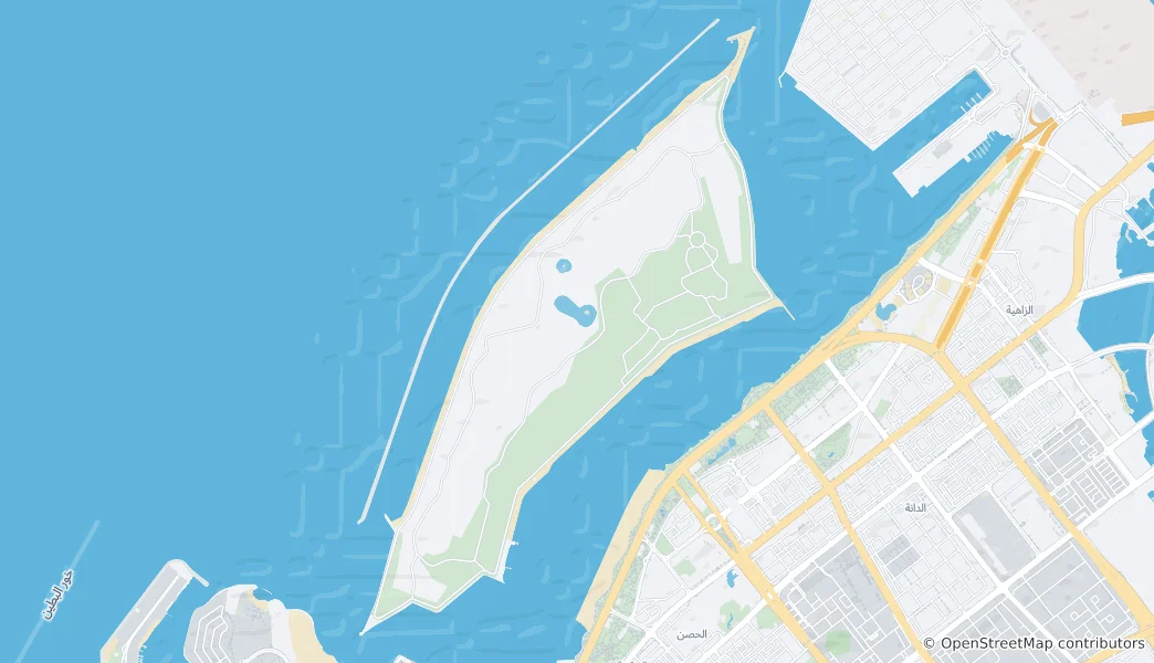 Mapa Al Lulu Island