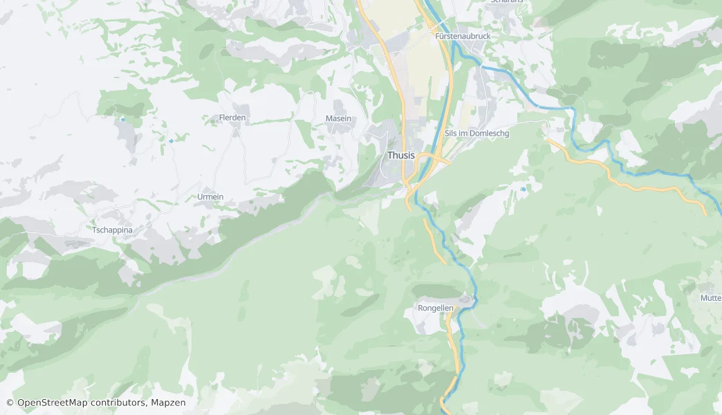 Thusis — Mapa