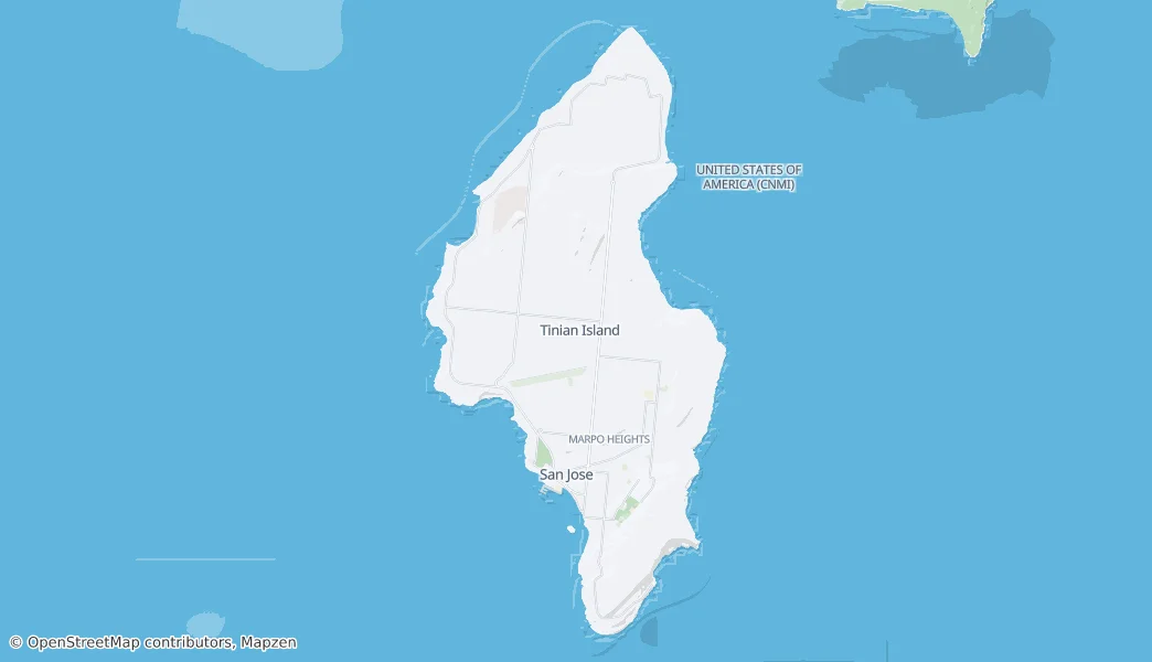 Tinian Island — Map