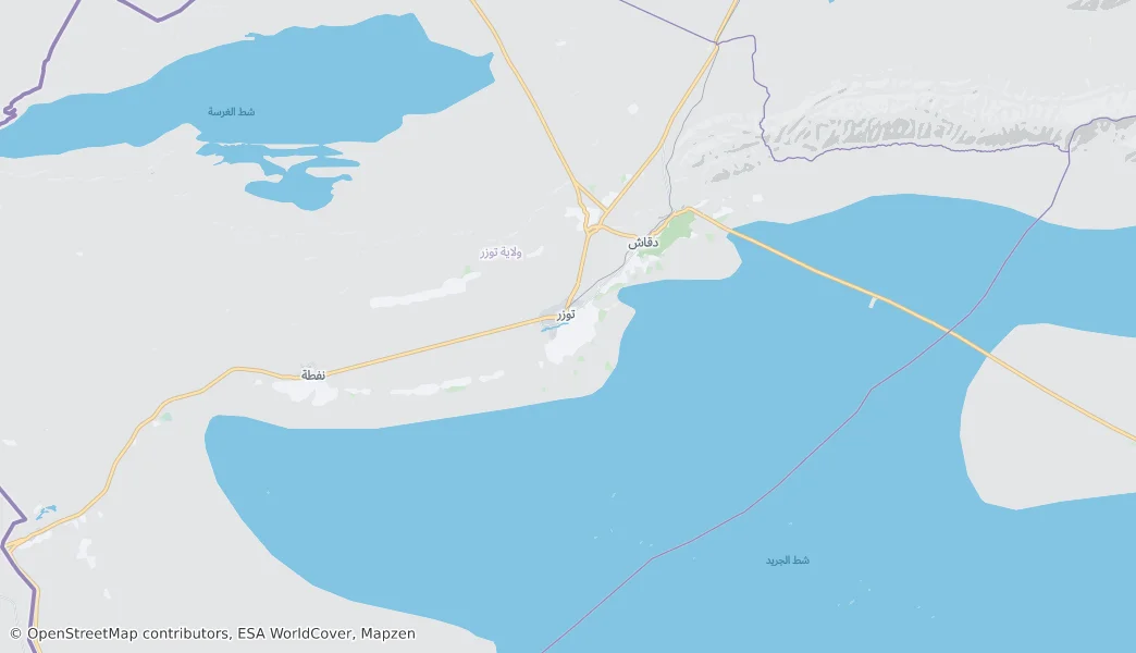 توزر — Map