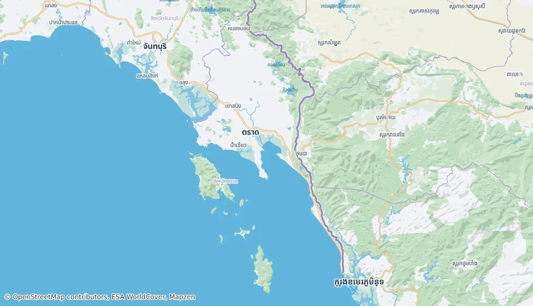 Trat — Térkép