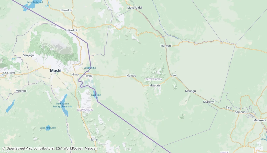 Tsavo West National Park — Map