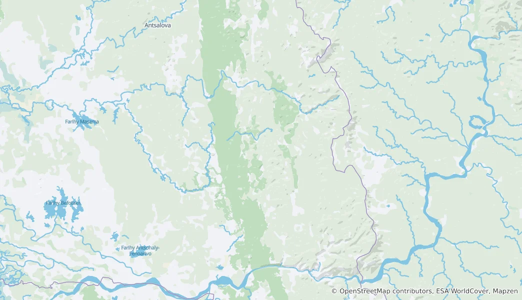 Mapa Tsingy de Bemaraha National Park