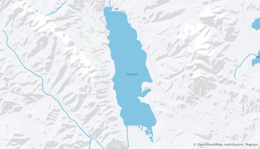 Map of Tso Moriri
