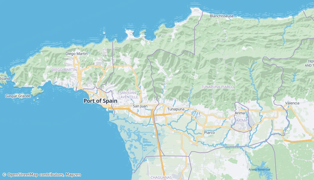 Mapa San Juan–Laventille