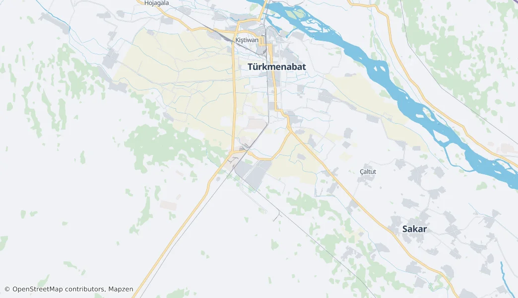 Türkmenabat — Mappa