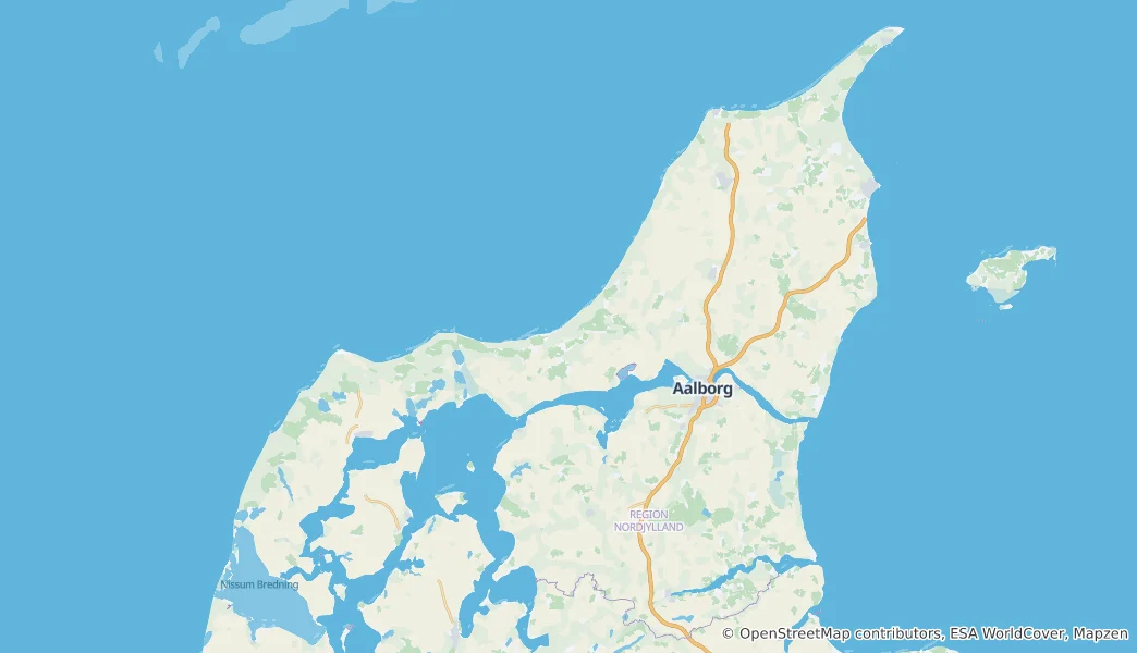 Map of North Jutlandic