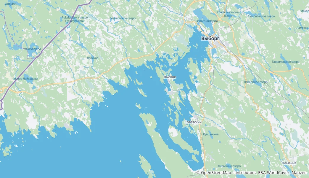Carte de Vyborg Bay