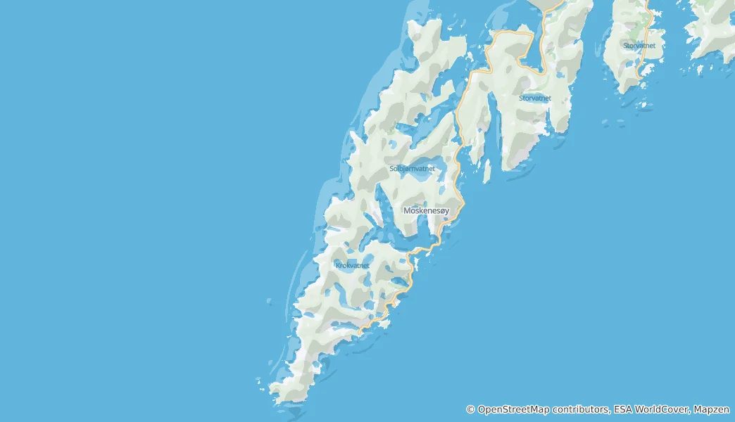 Mappa di Moskenes