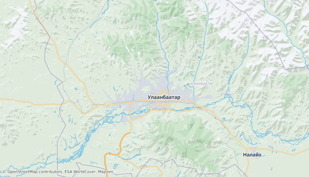 Ulaanbaatar — Map
