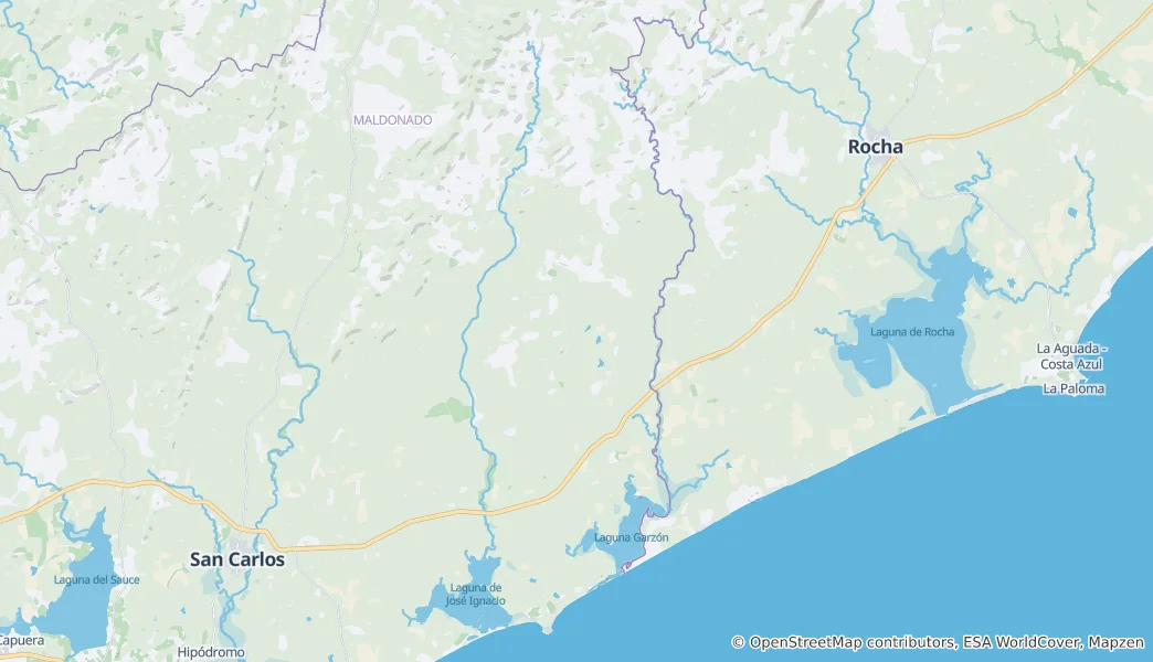 Mapa Municiaplity of Garzon