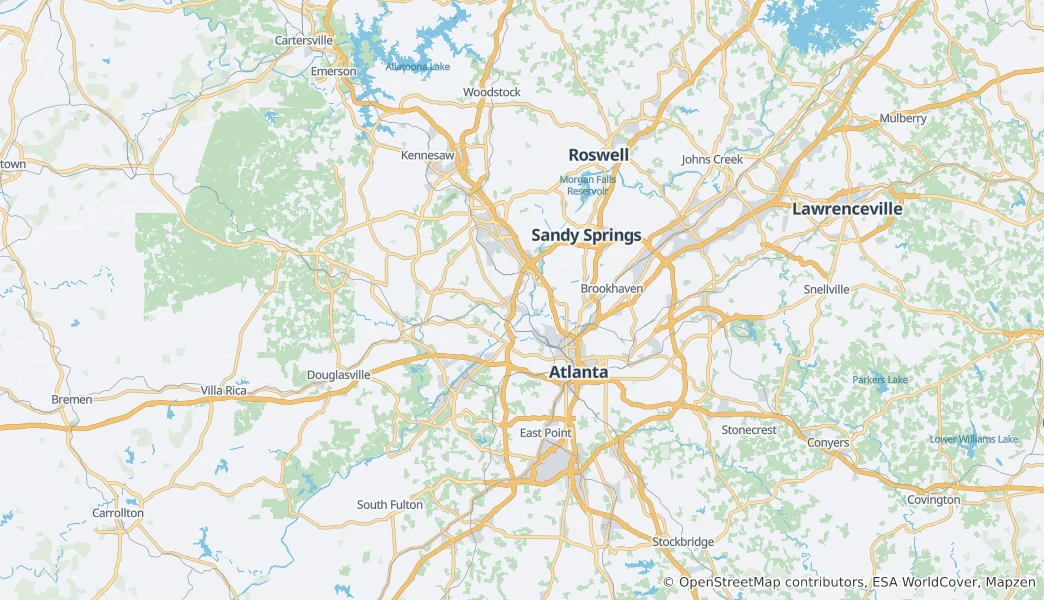 Mapa Fulton County