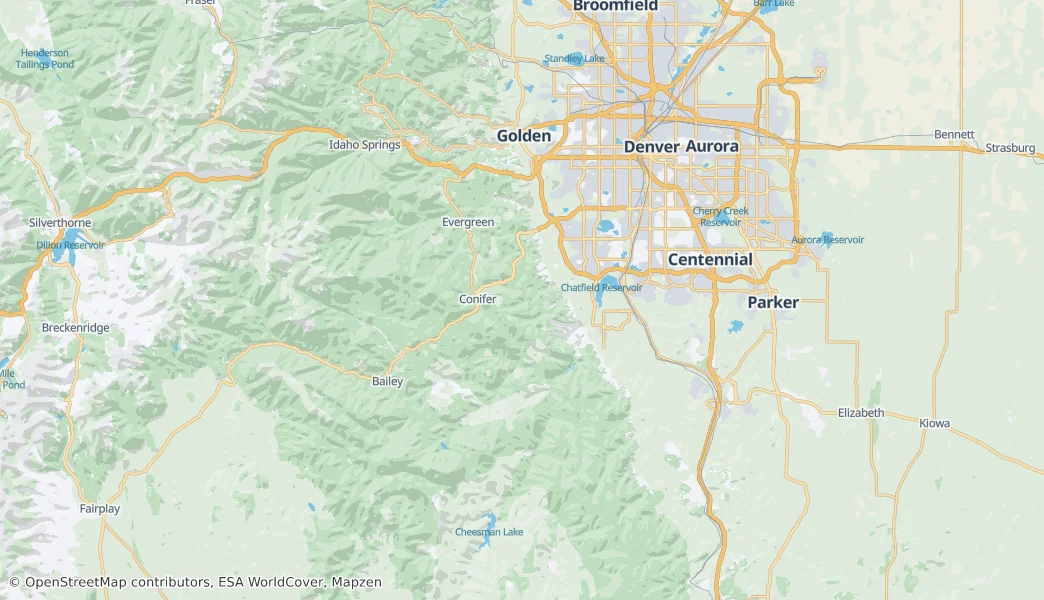 Jefferson County — Mapa